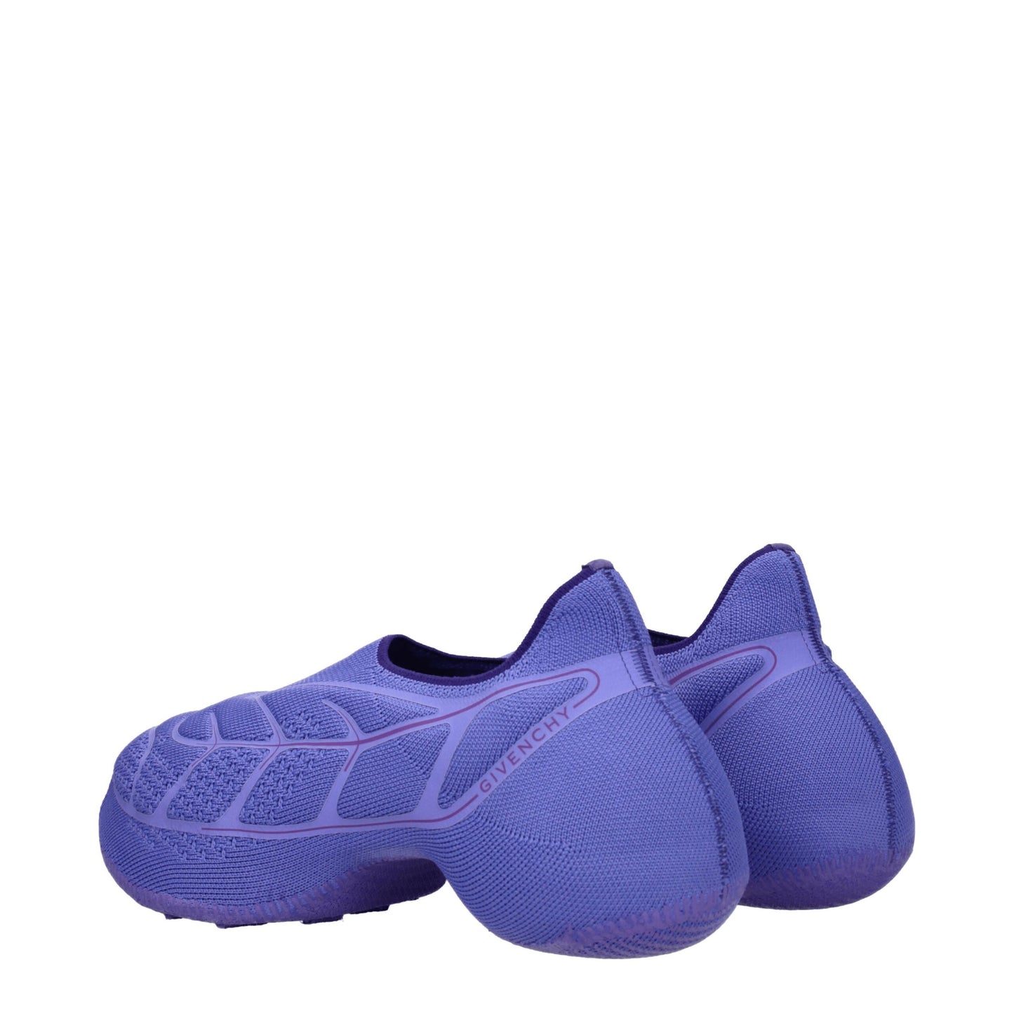 Givenchy – Slipper aus violettem Stoff