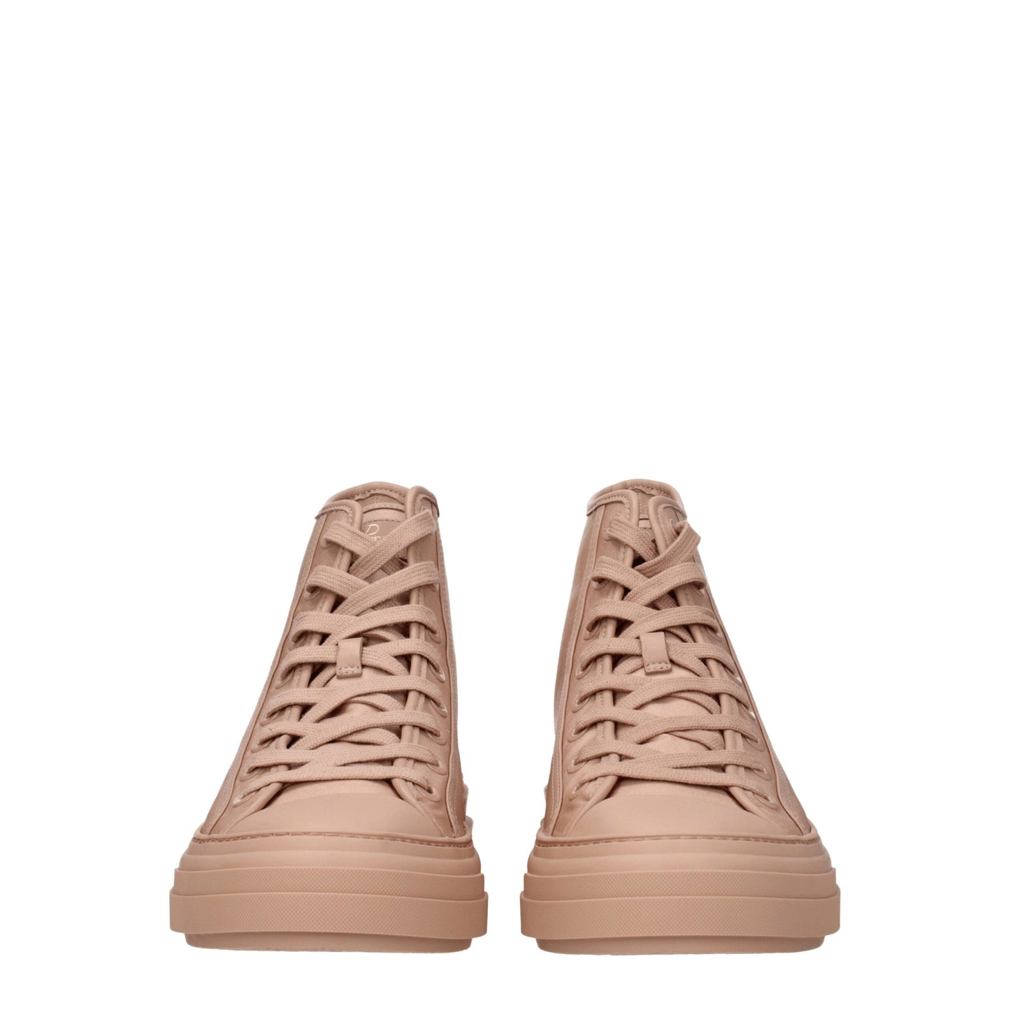 Valentino Garavani – Hohe Sneakers aus rosa Stoff