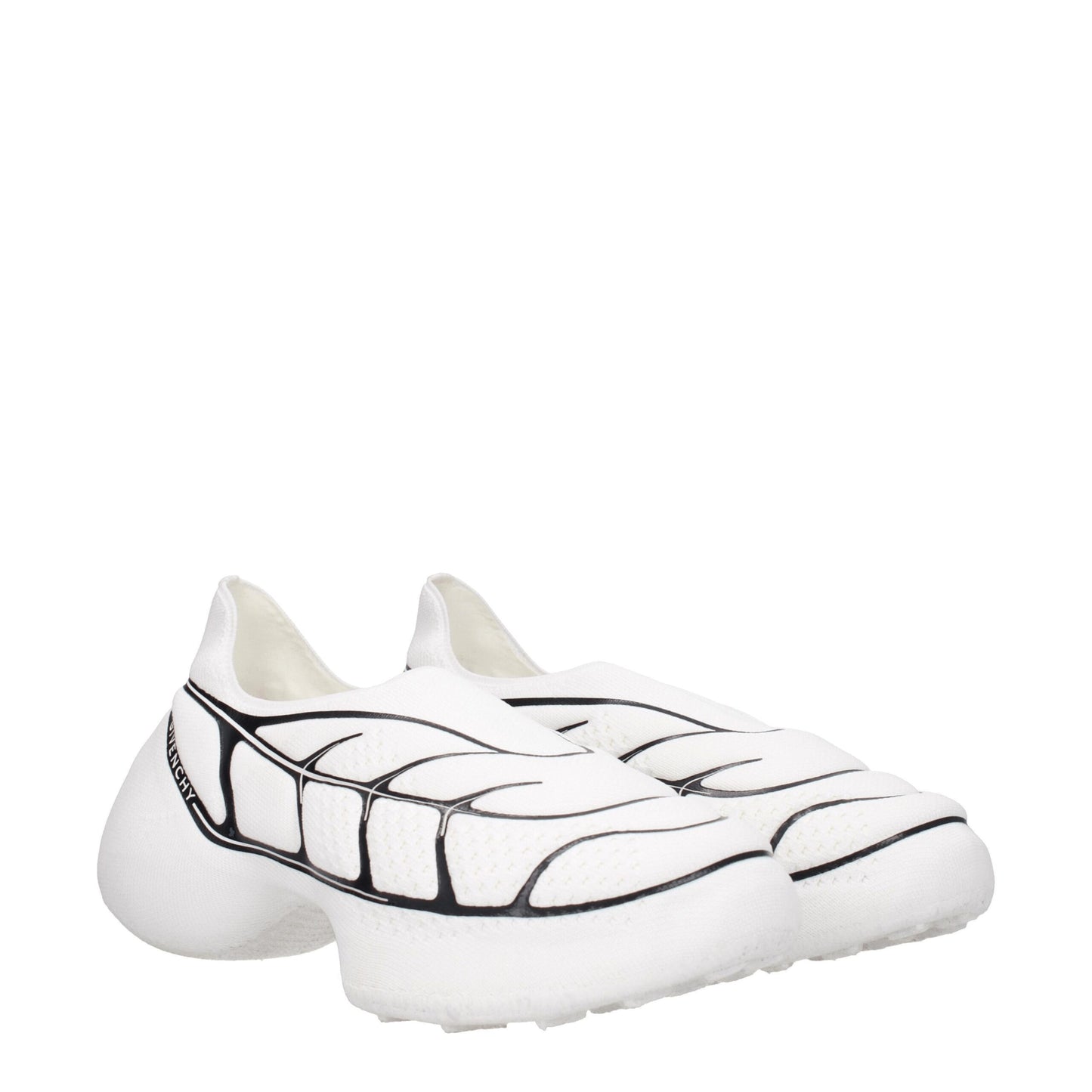 Givenchy – Niedrige Sneakers aus weißem Stoff