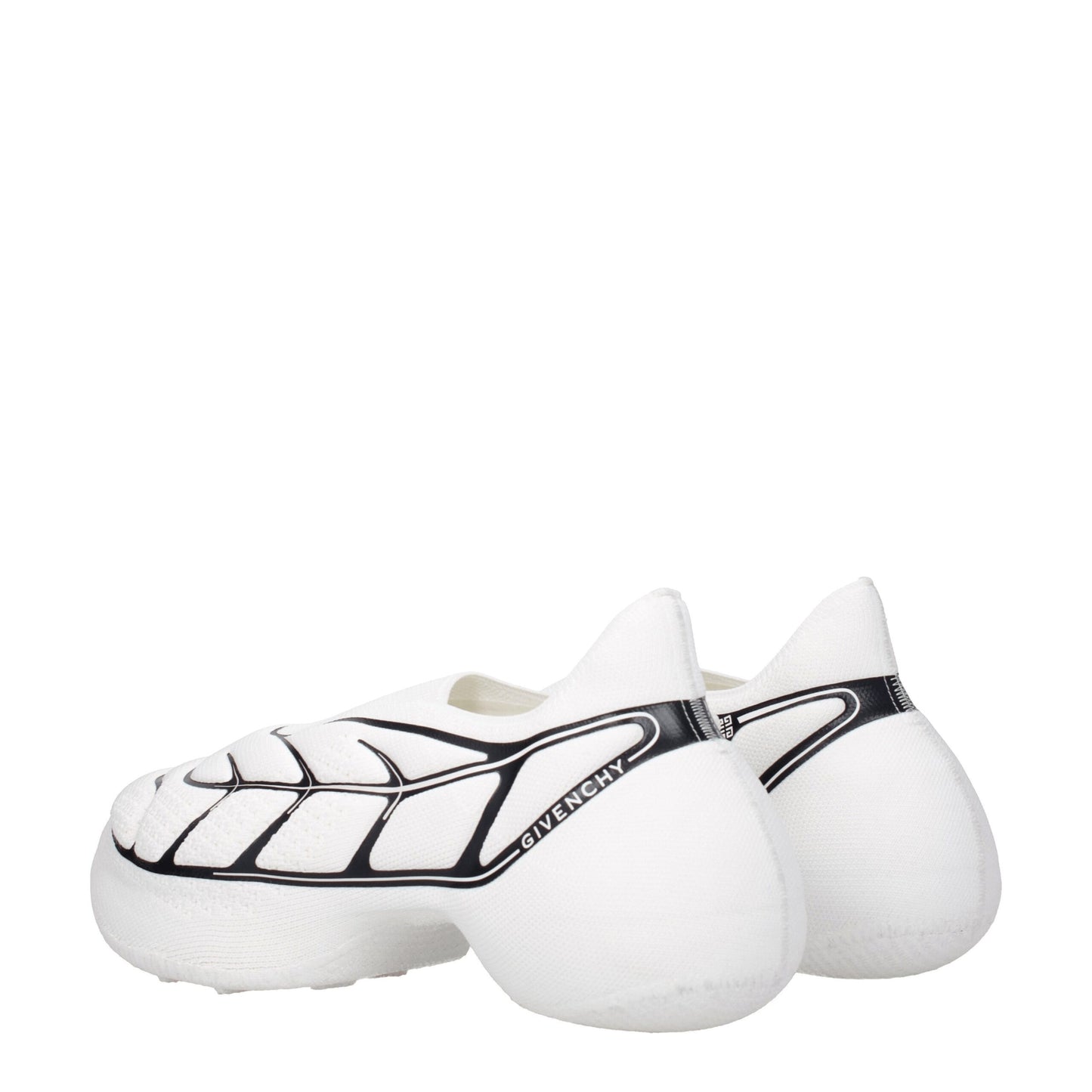 Givenchy – Niedrige Sneakers aus weißem Stoff