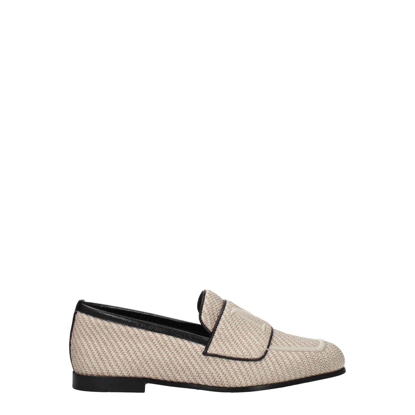 Mocassins à enfiler en tissu beige Max Mara
