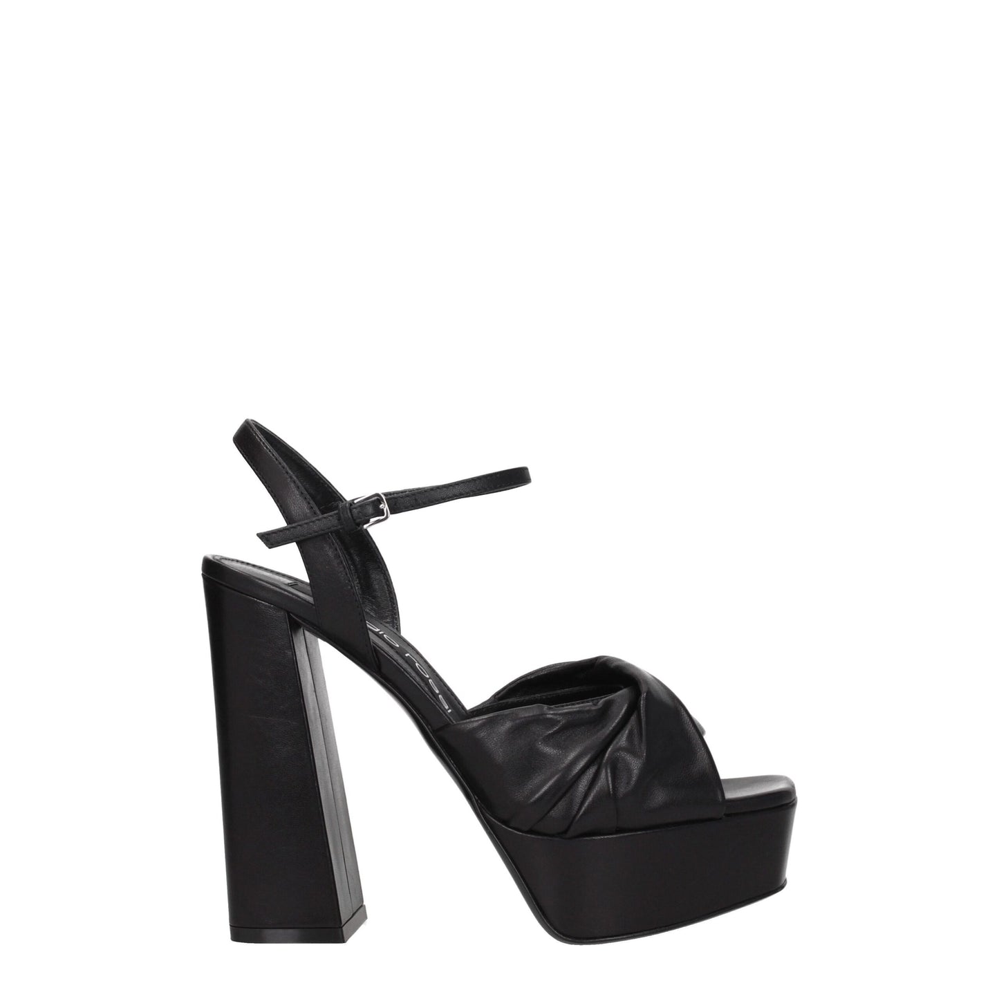Sergio Rossi - Plateformes en cuir noir