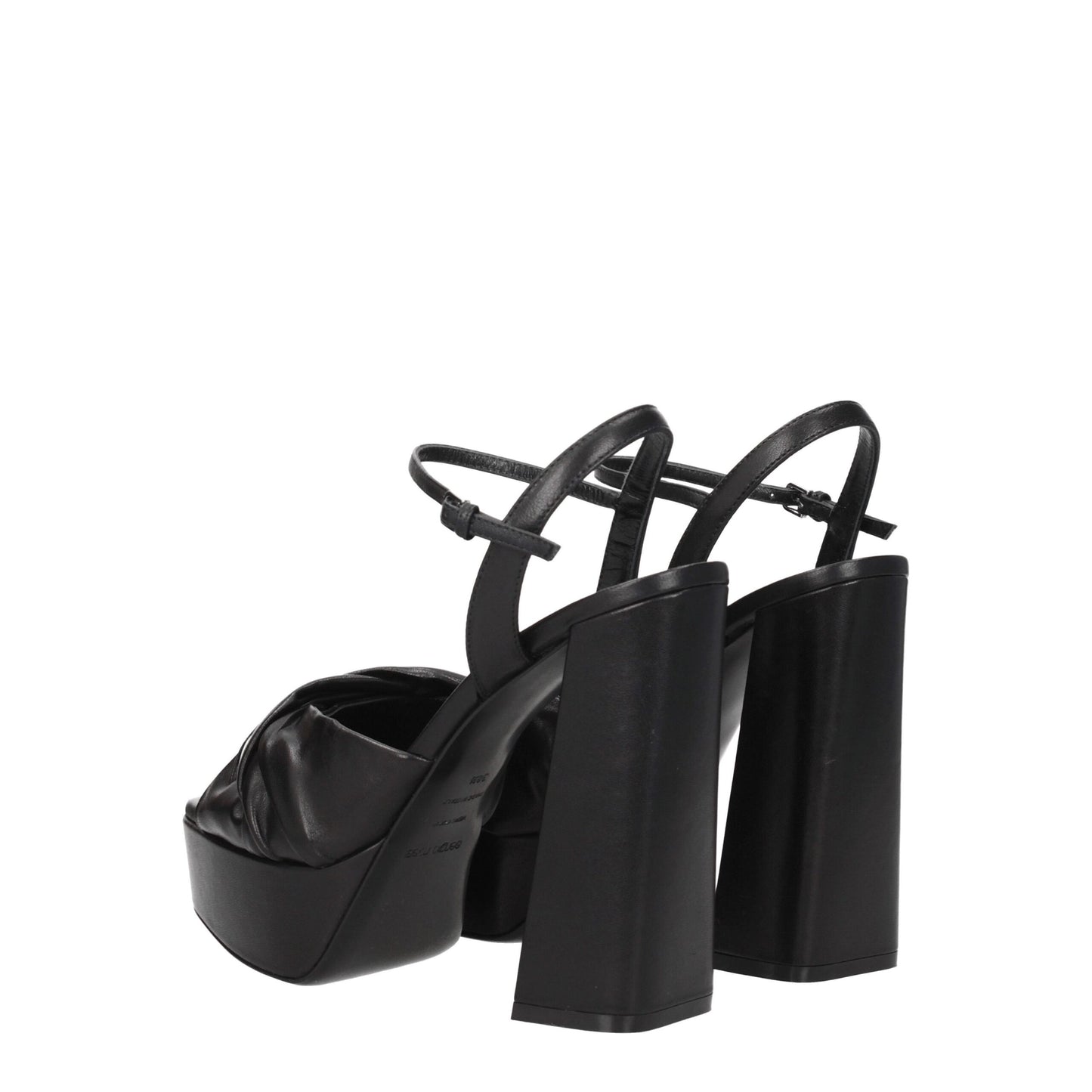 Sergio Rossi - Plateformes en cuir noir