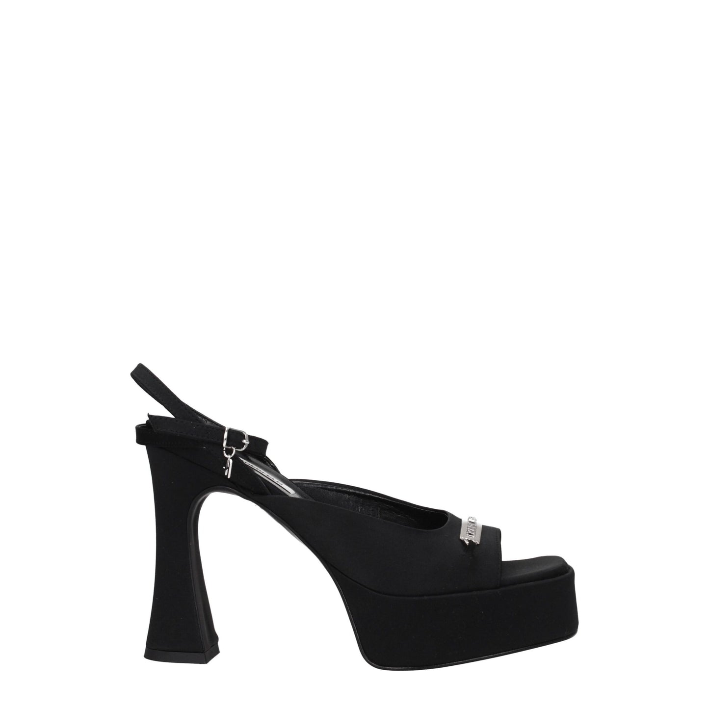 Plateformes en tissu noir Karl Lagerfeld
