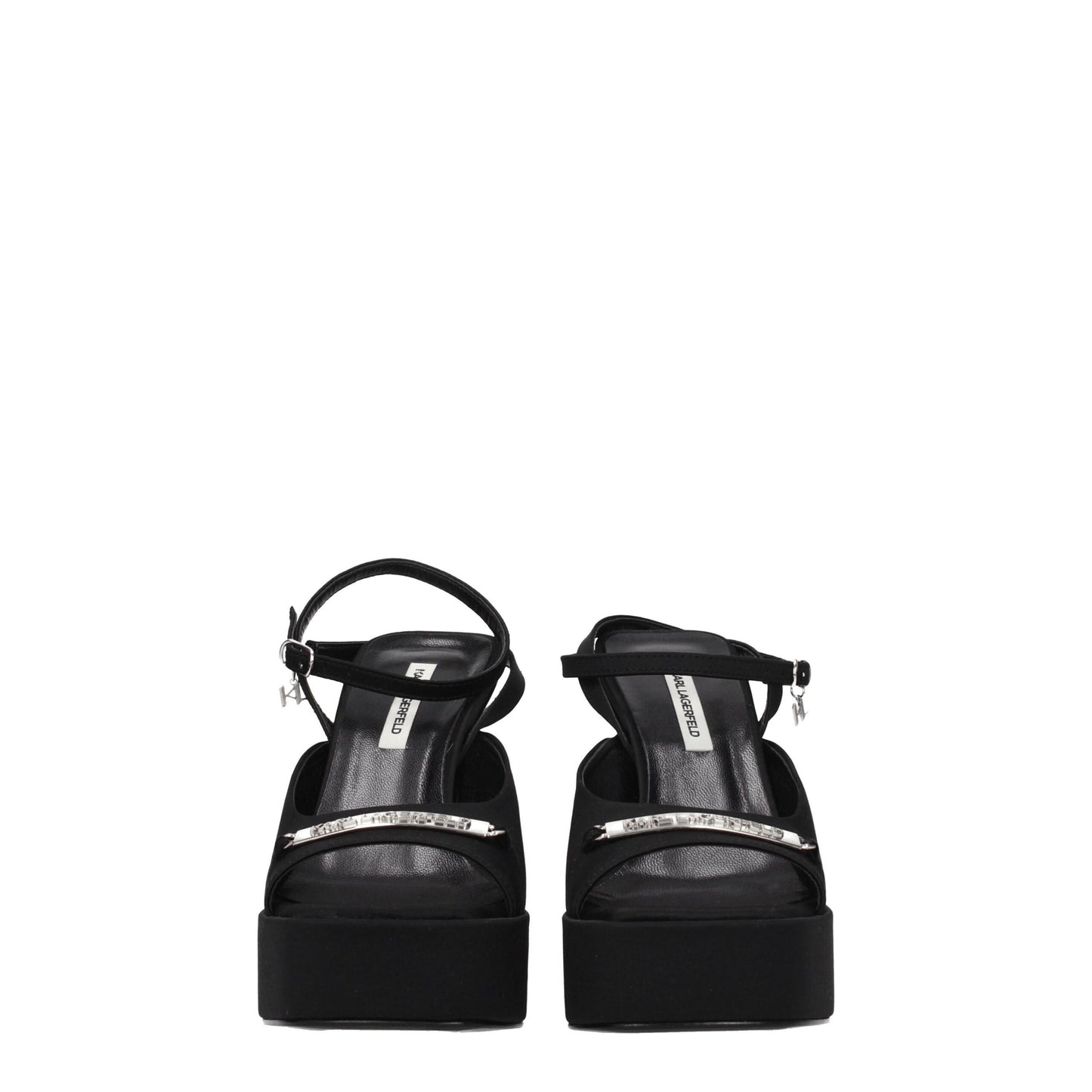 Plateformes en tissu noir Karl Lagerfeld
