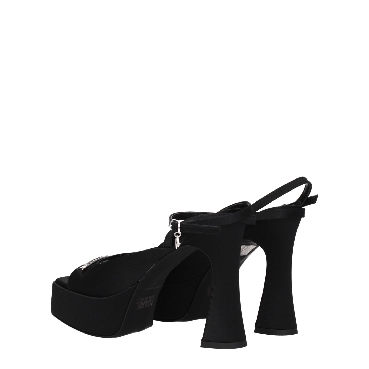 Plateformes en tissu noir Karl Lagerfeld