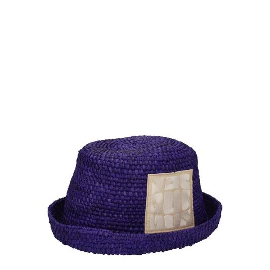 Chapeaux en Raffia Violette