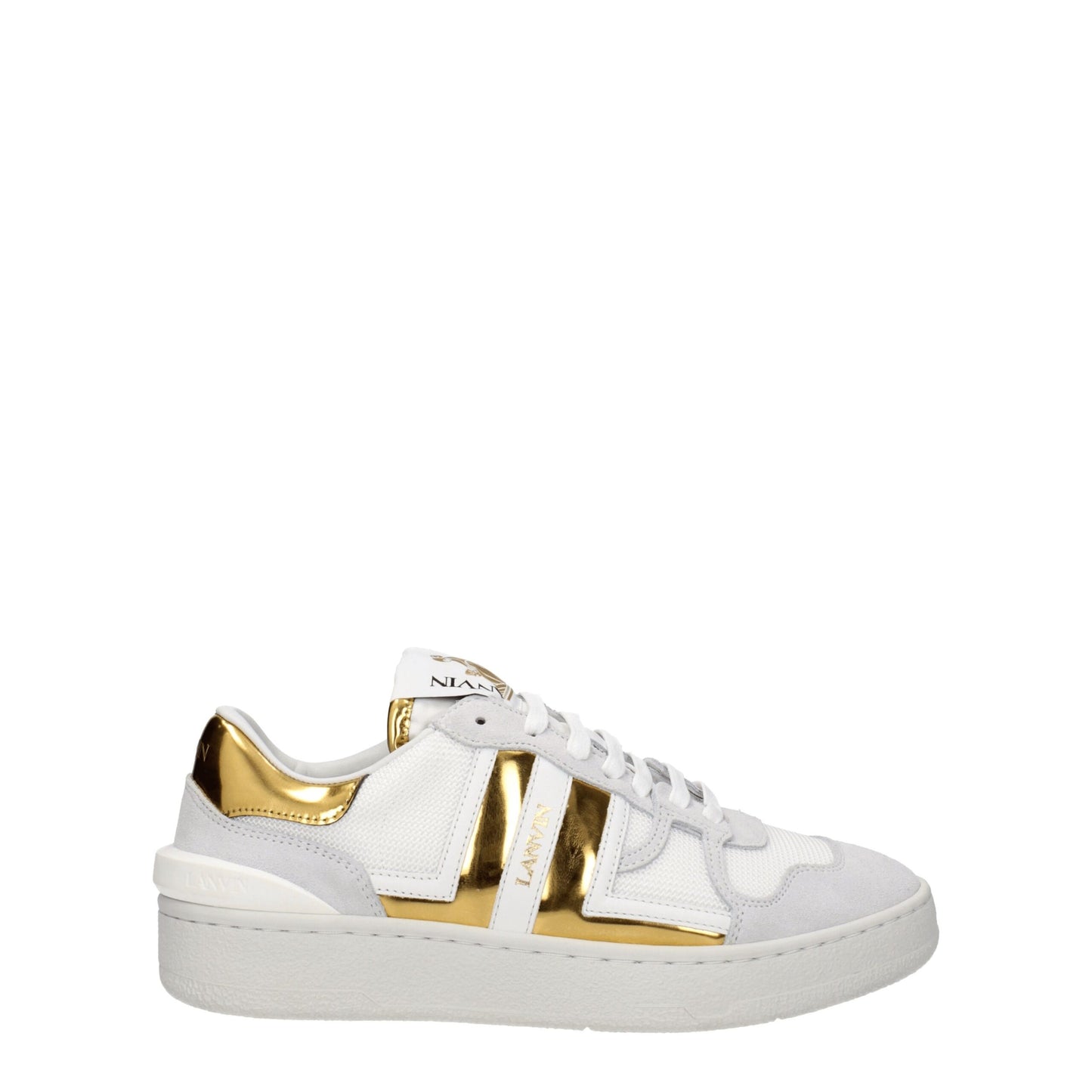 Lanvin Weiße Stoff-Low-Tops