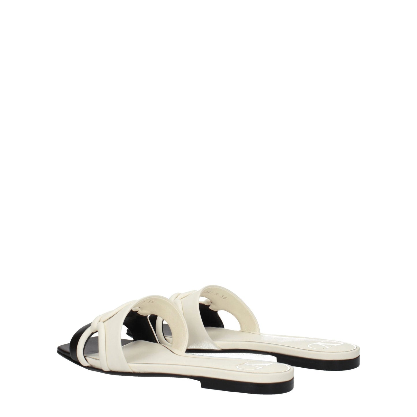 Valentino Garavani – Schwarze Slipper-Sandalen aus Leder
