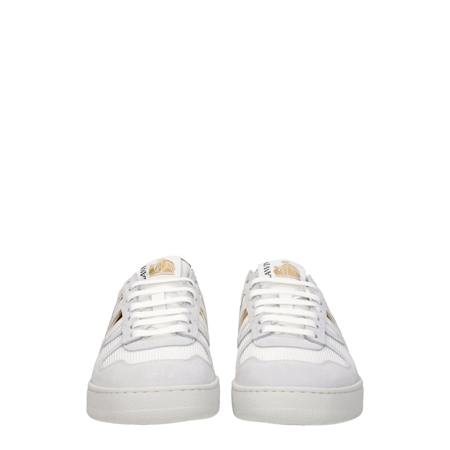Lanvin Weiße Stoff-Low-Tops