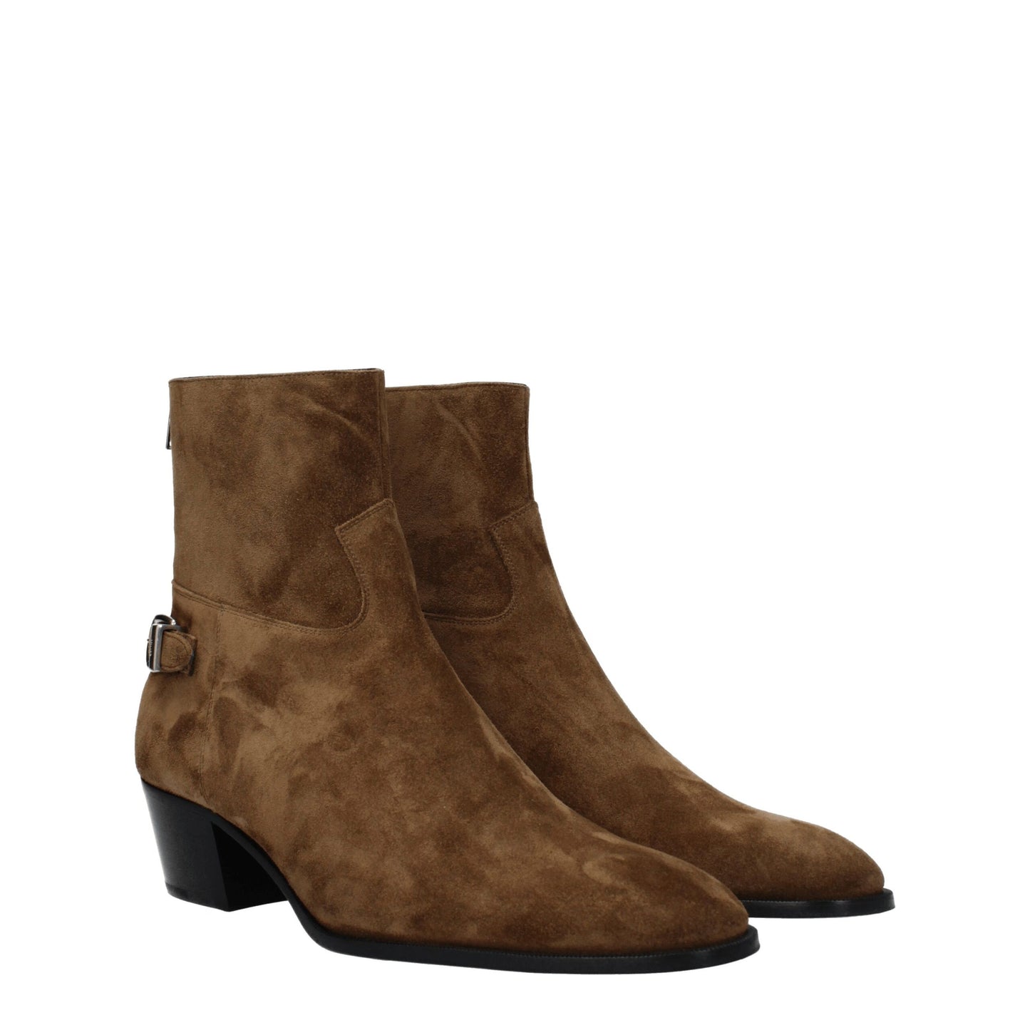 Celine Stiefeletten aus braunem Leder