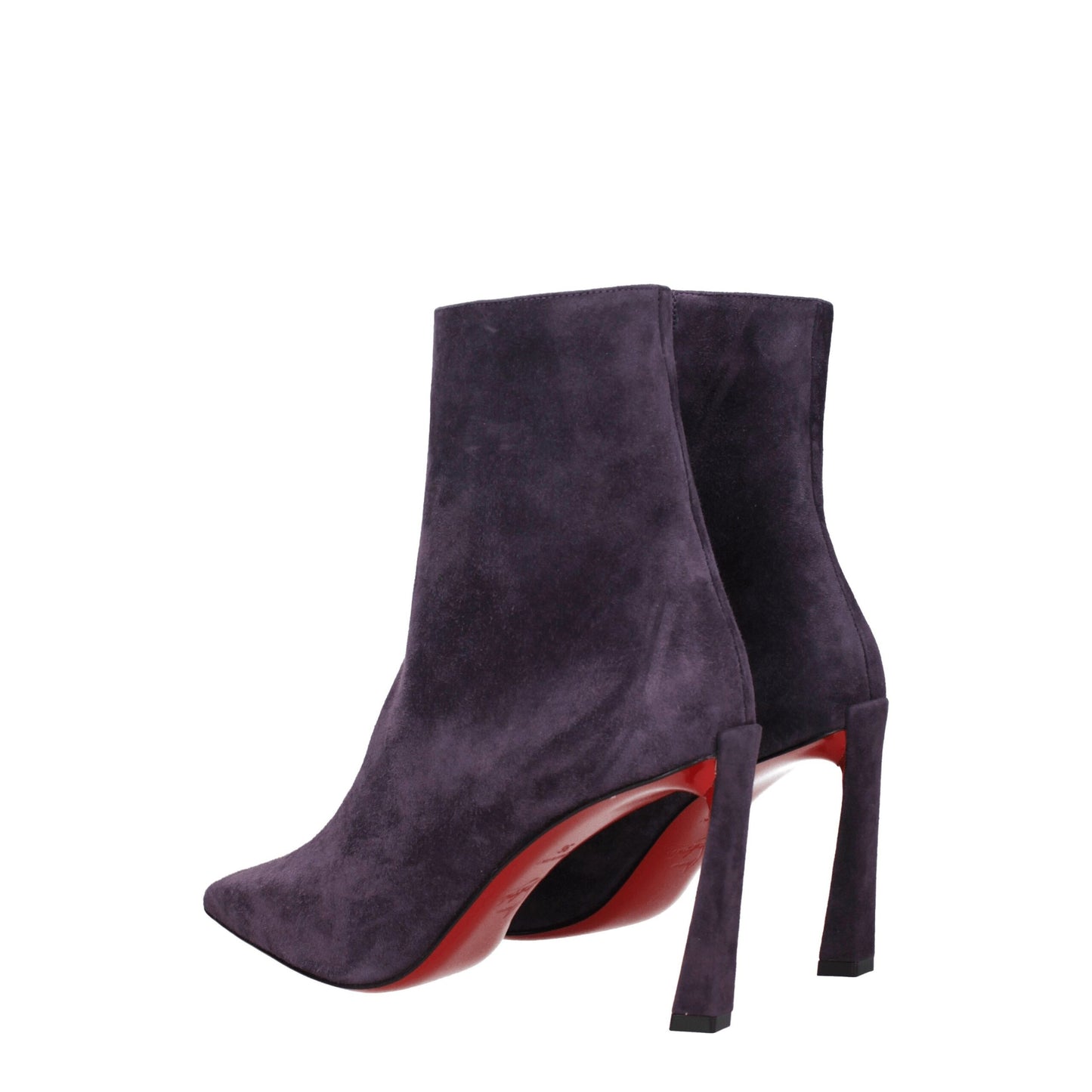 Christian Louboutin – Lila Lederstiefeletten