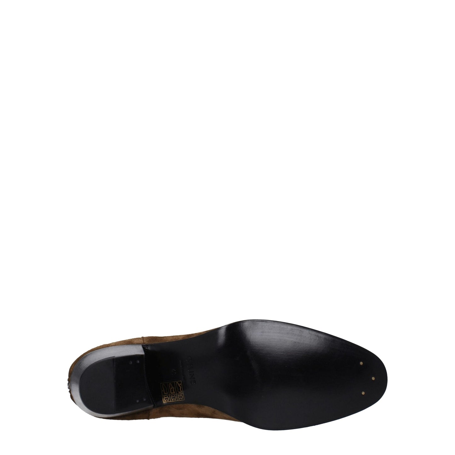 Celine Stiefeletten aus braunem Leder