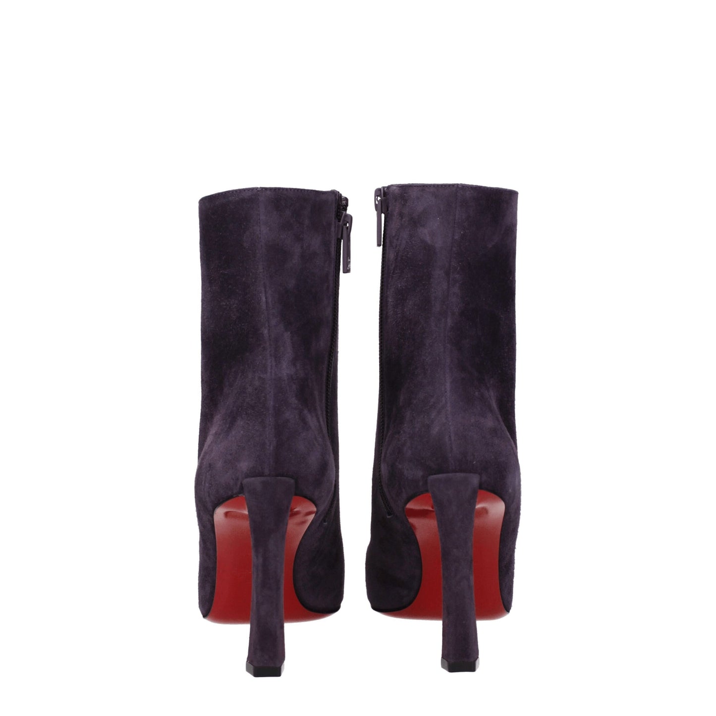 Christian Louboutin – Lila Lederstiefeletten