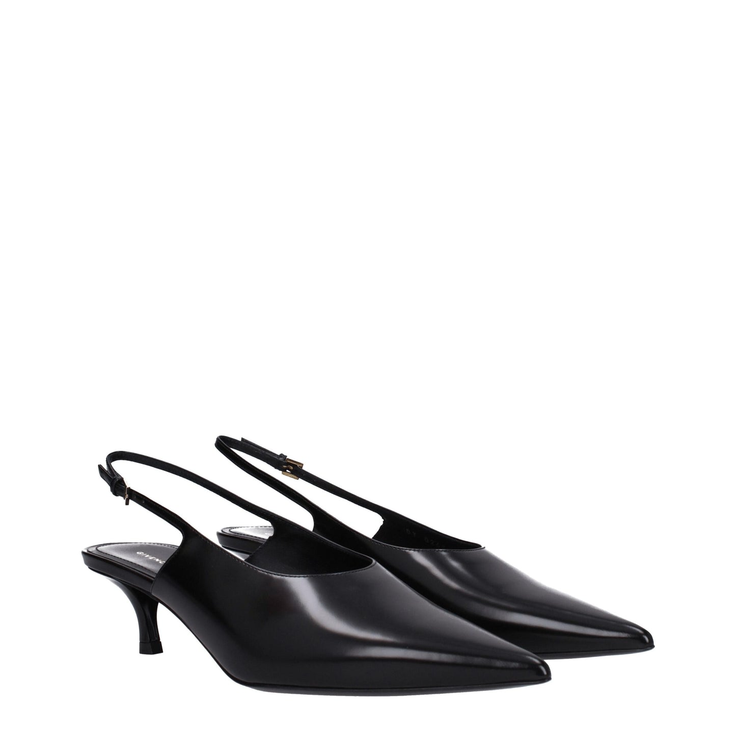 Givenchy – Schwarze Pumps aus Leder mit mittlerem Absatz
