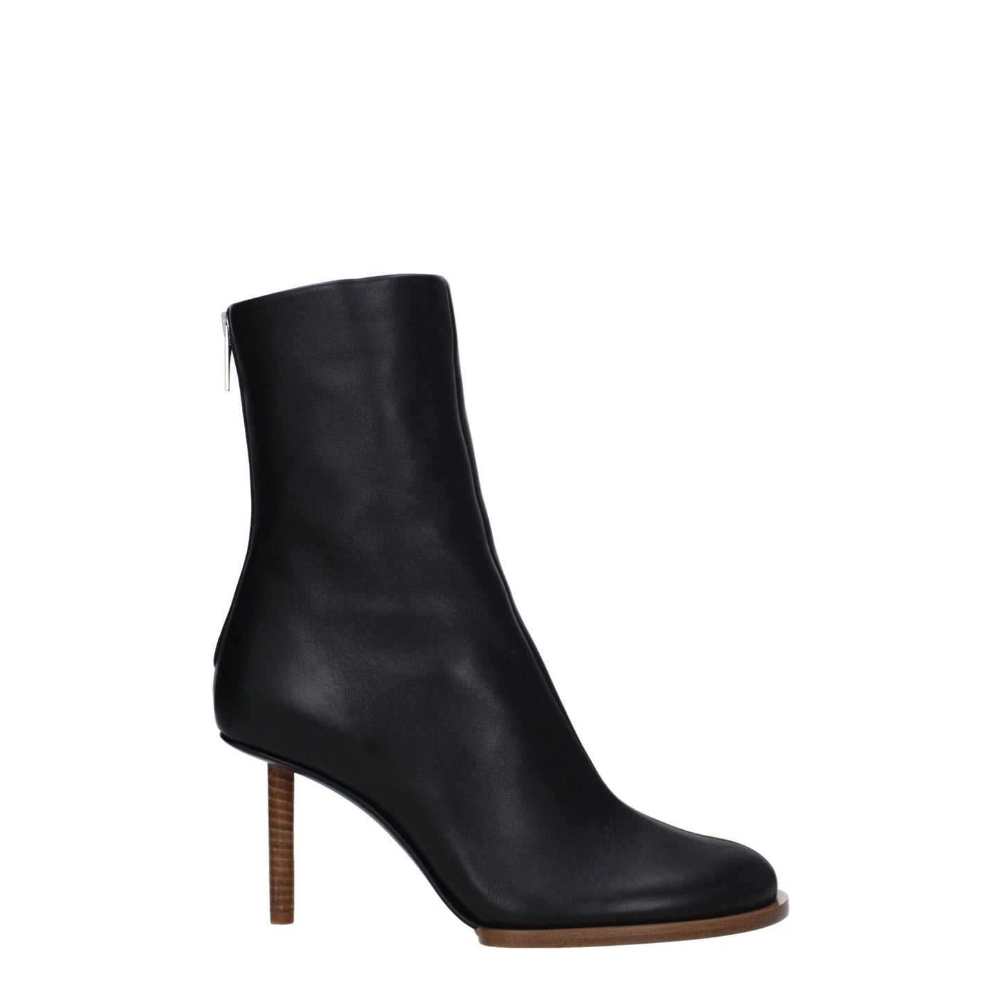 Jacquemus – Schwarze Lederstiefeletten