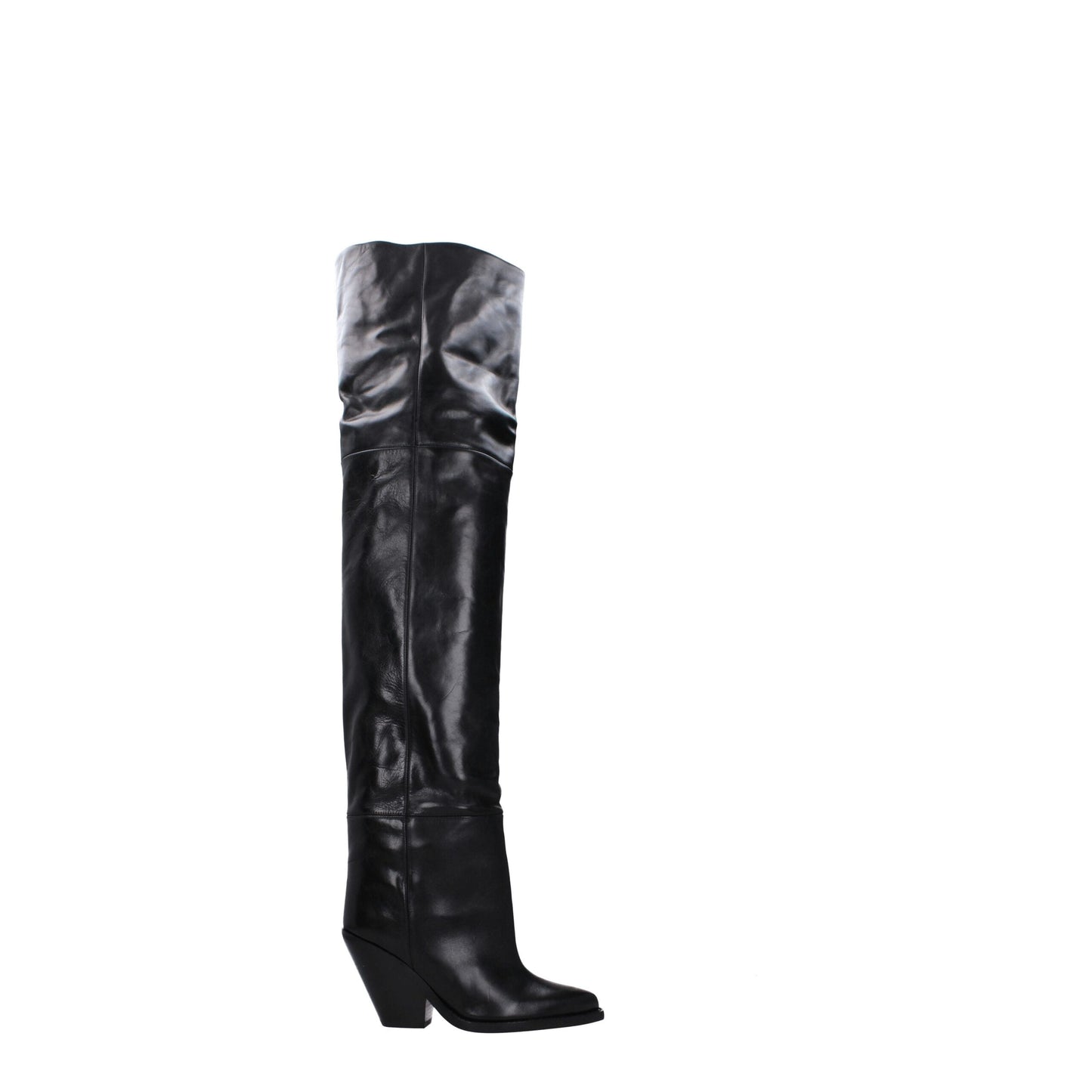 Cuissardes en cuir noir Isabel Marant