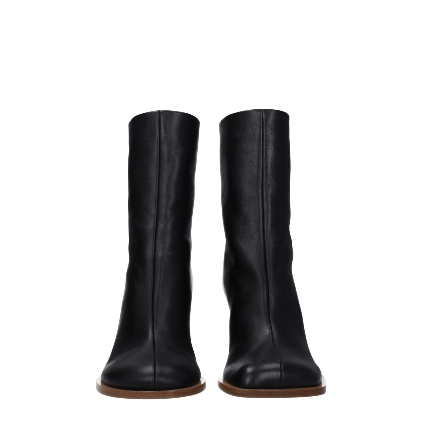 Jacquemus – Schwarze Lederstiefeletten