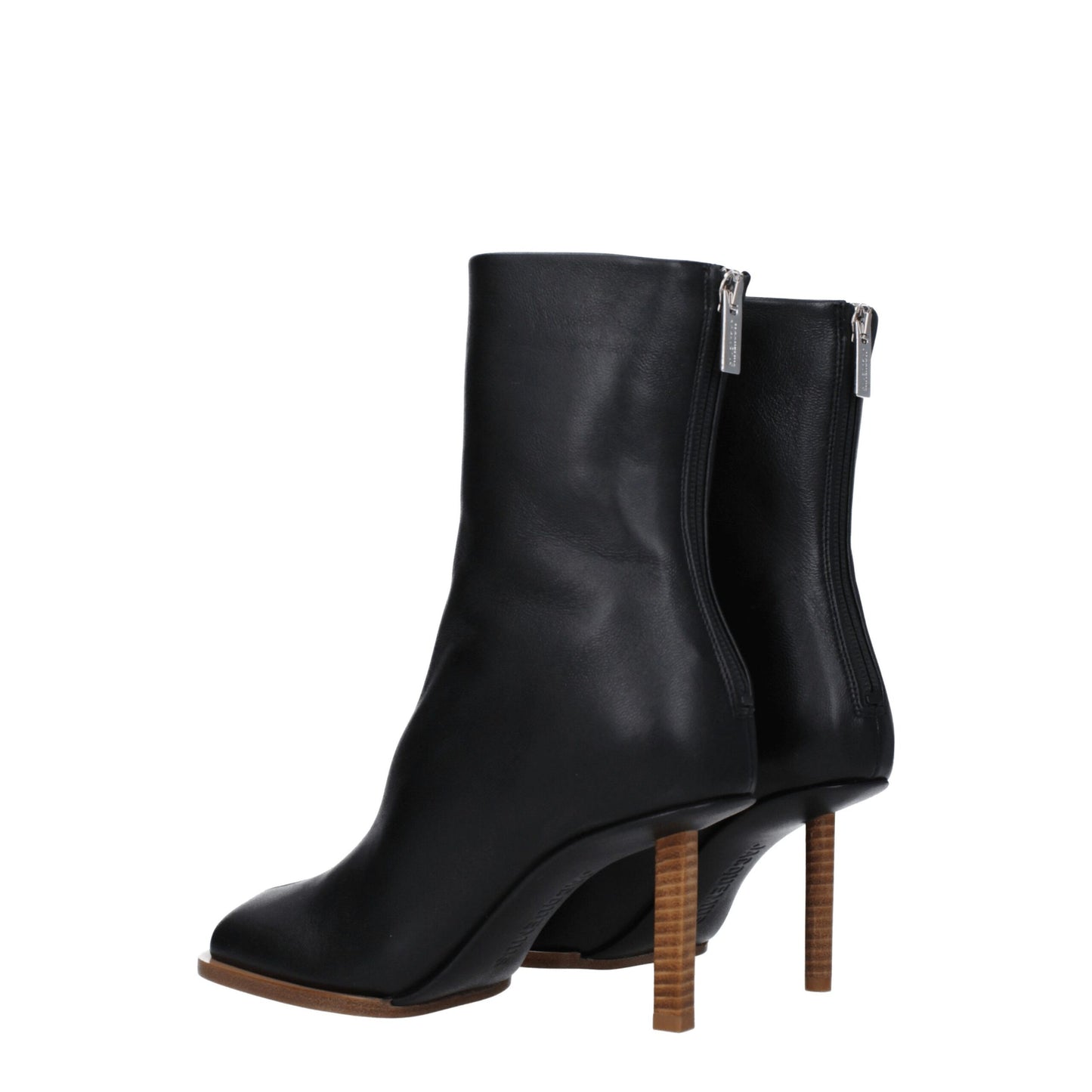 Jacquemus – Schwarze Lederstiefeletten