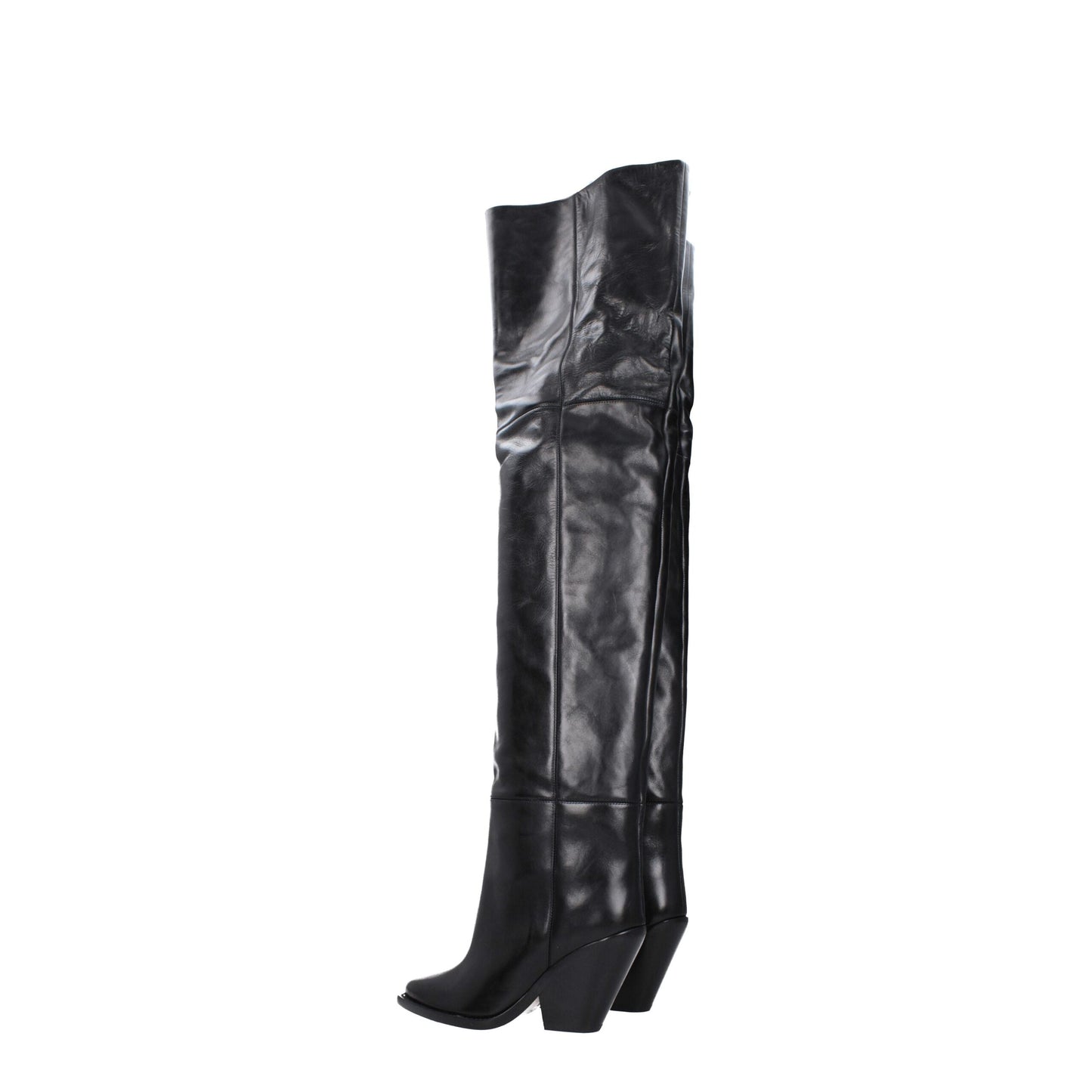 Cuissardes en cuir noir Isabel Marant