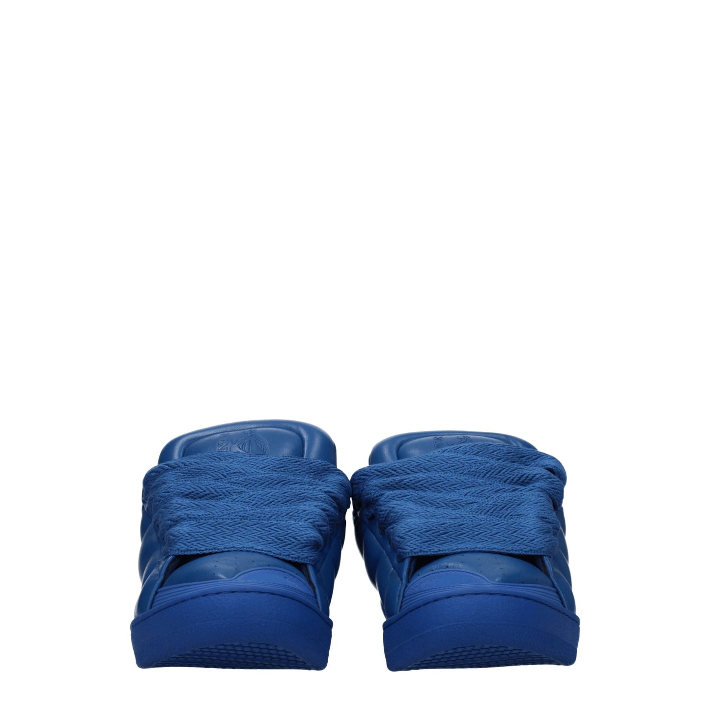 Lanvin Blaue Leder Low-Tops