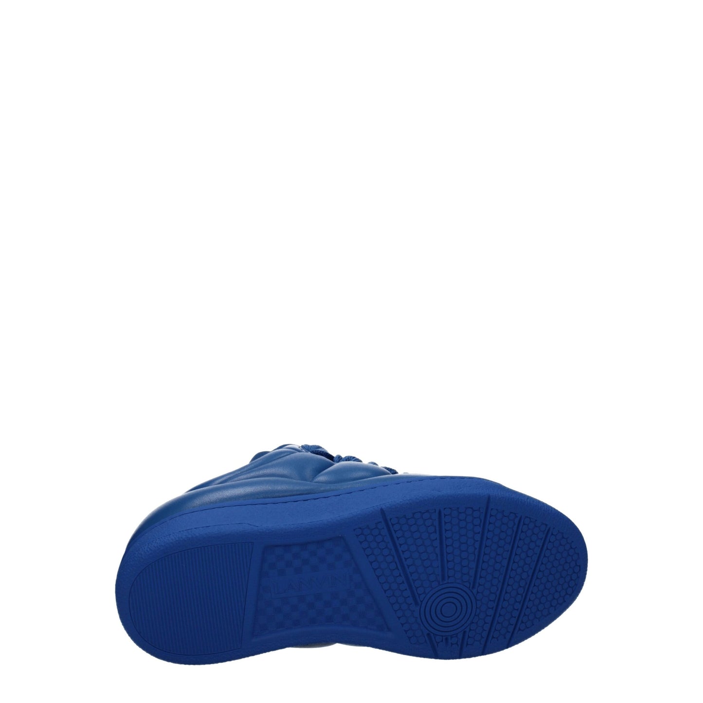 Lanvin Blaue Leder Low-Tops