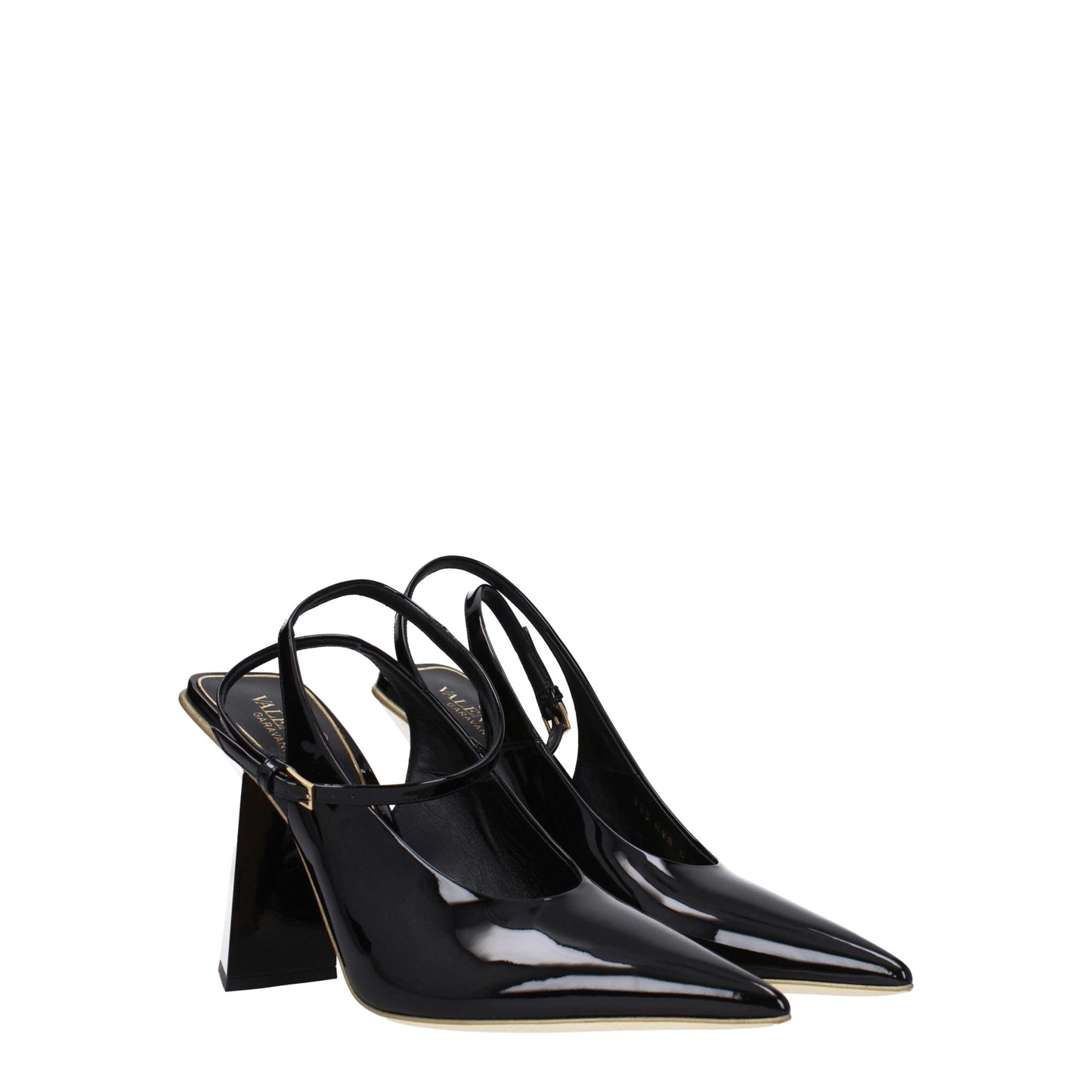 Valentino Garavani Schwarze Ledersandalen