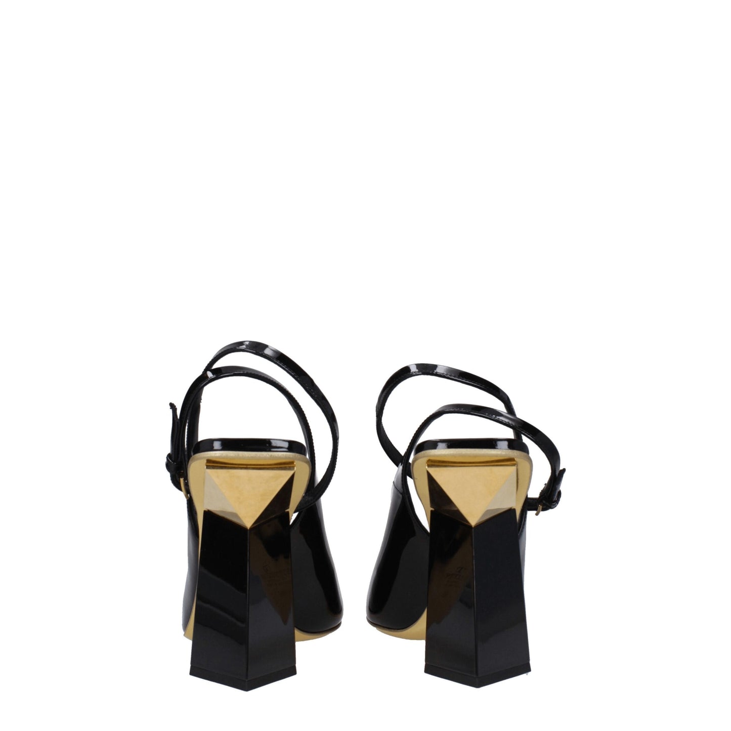 Valentino Garavani Schwarze Ledersandalen