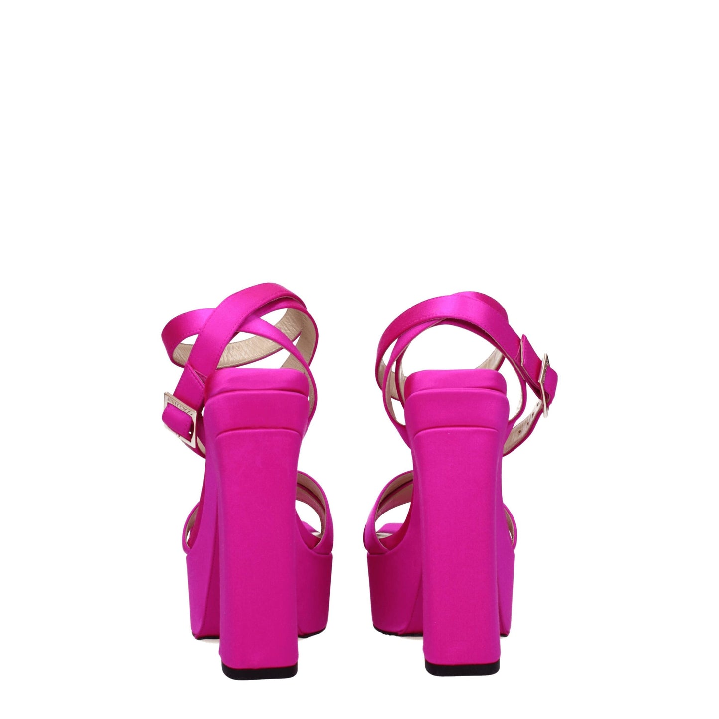 Jimmy Choo Rosa Satin-Plateaus
