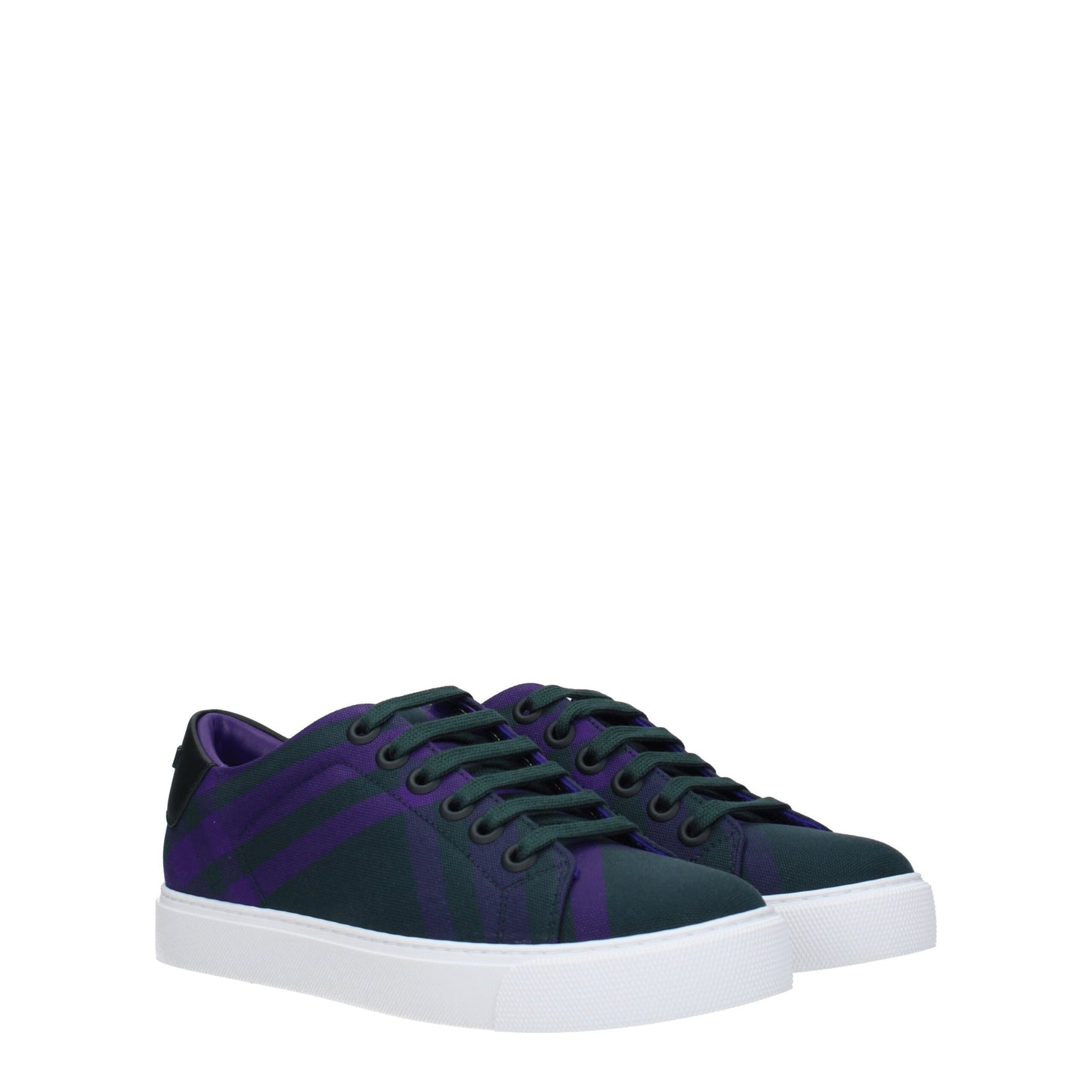 Burberry Grüne Stoff-Sneaker