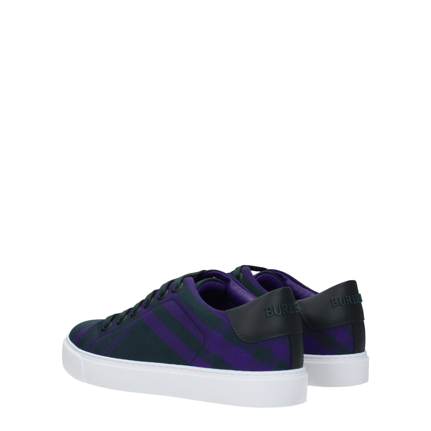 Burberry Grüne Stoff-Sneaker