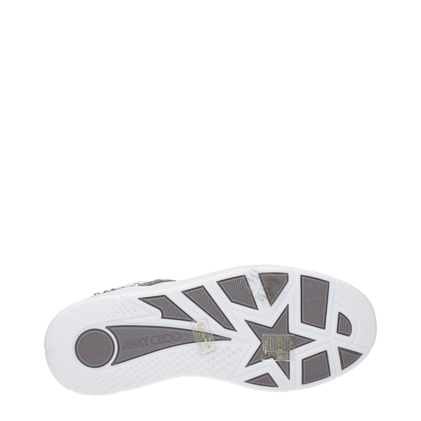 Sneakers en cuir blanc à semelle épaisse