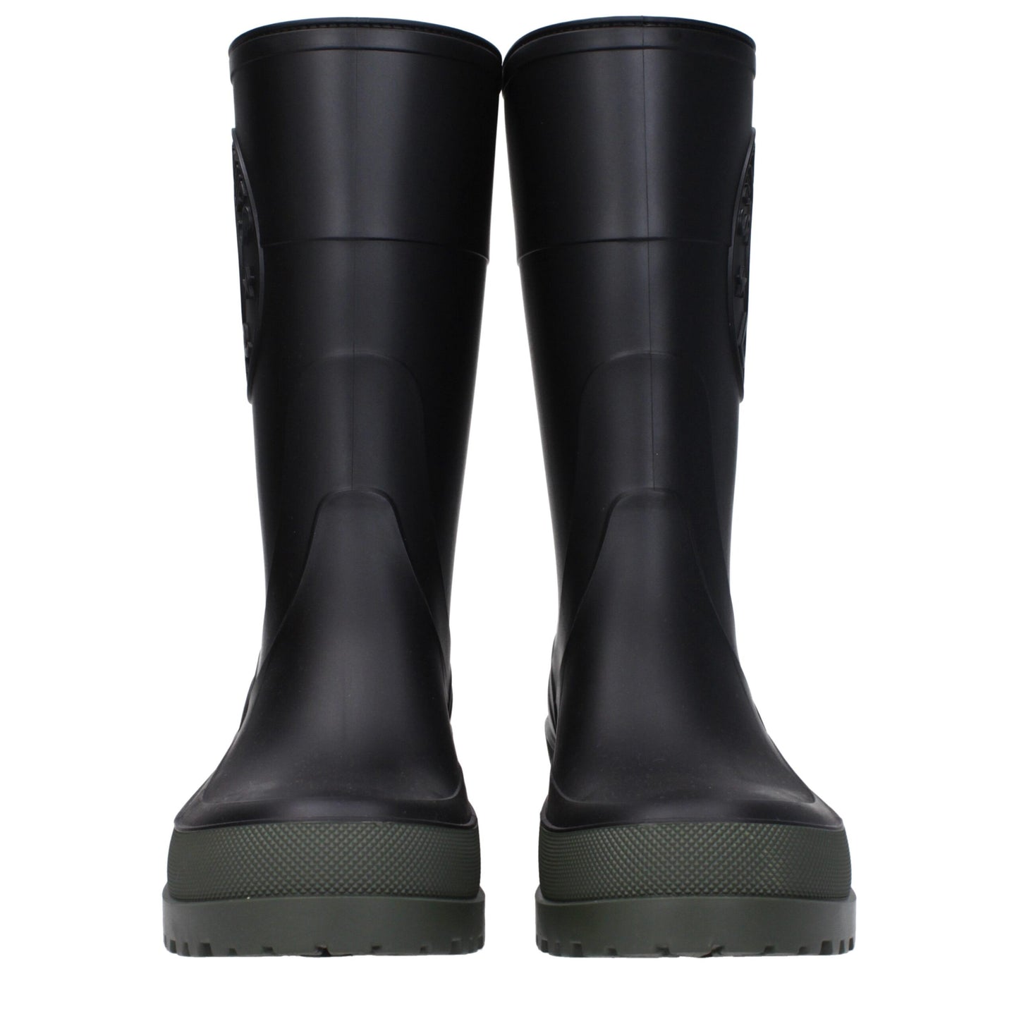 Bottes de pluie en coton noir Christian Dior