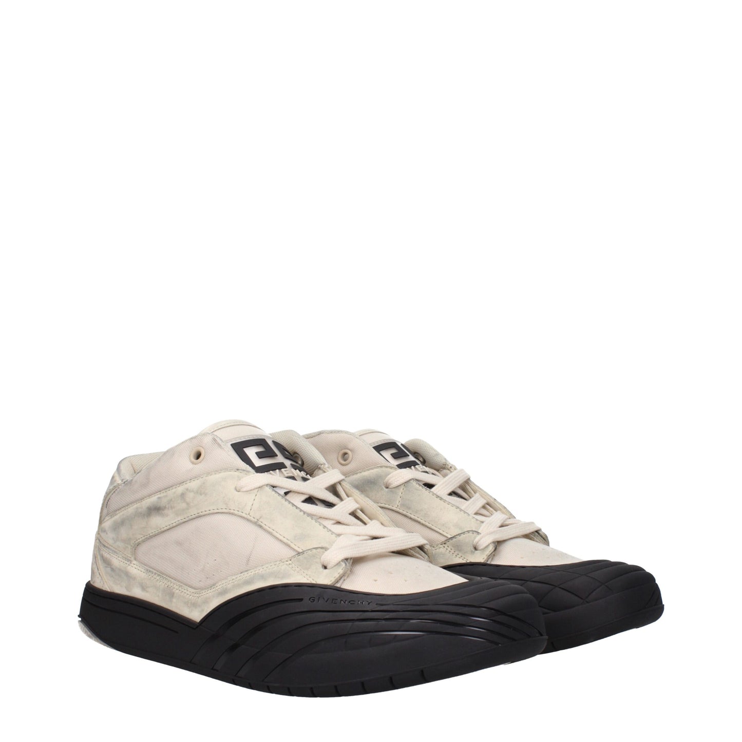Givenchy – Beigefarbene Sneaker aus Stoff mit dicker Sohle