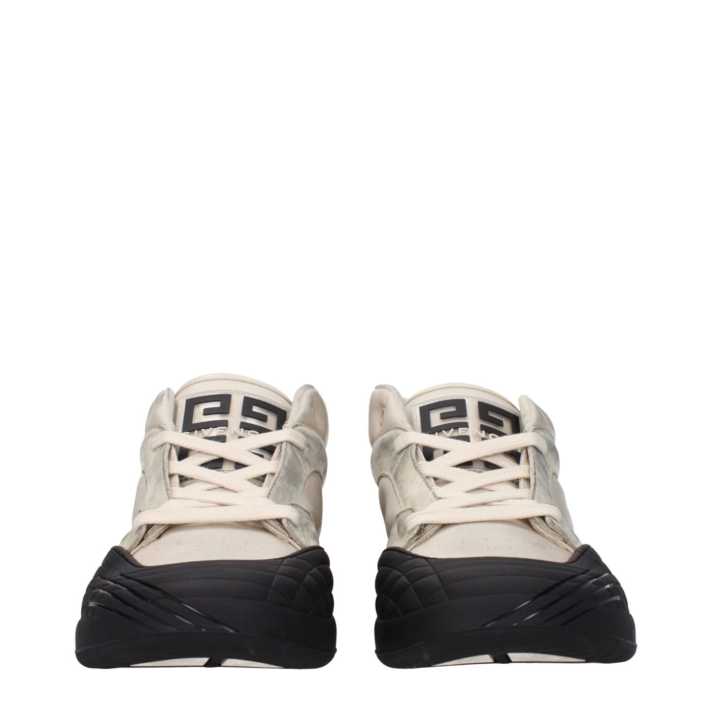 Givenchy – Beigefarbene Sneaker aus Stoff mit dicker Sohle
