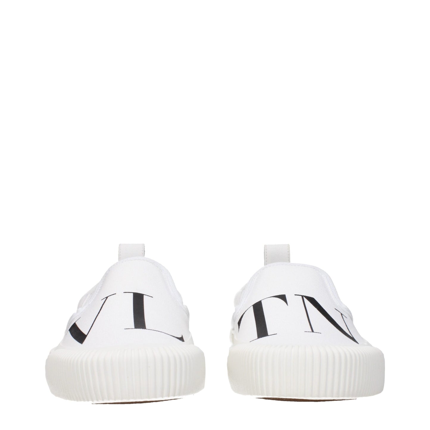 Valentino Garavani Slip-On-Loafer aus weißem Stoff
