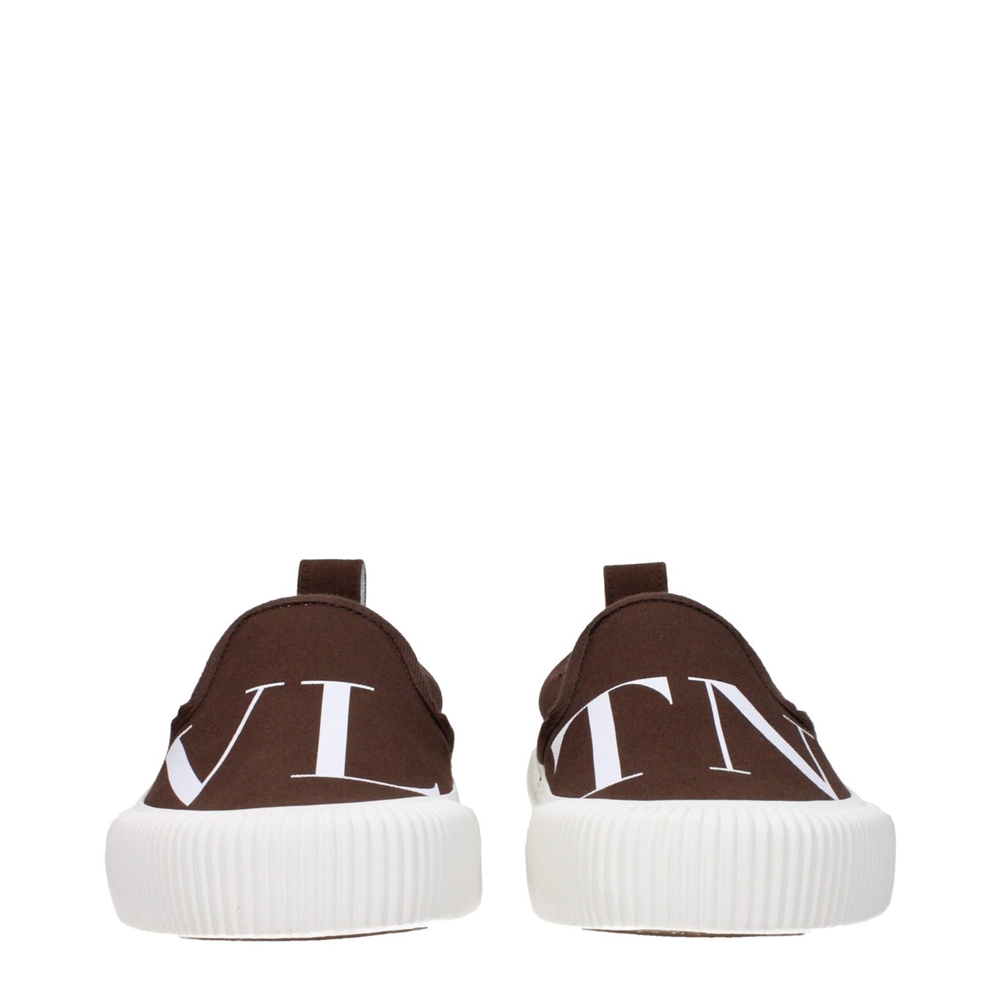 Valentino Garavani Slip-On-Loafer aus braunem Stoff