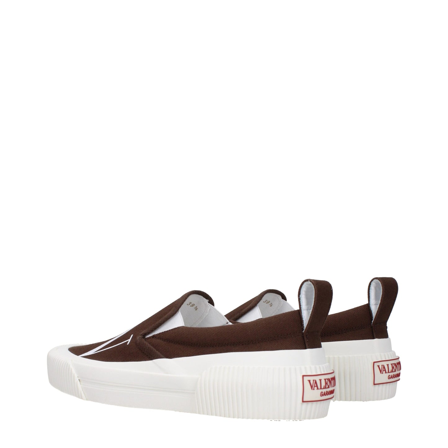 Valentino Garavani Slip-On-Loafer aus braunem Stoff
