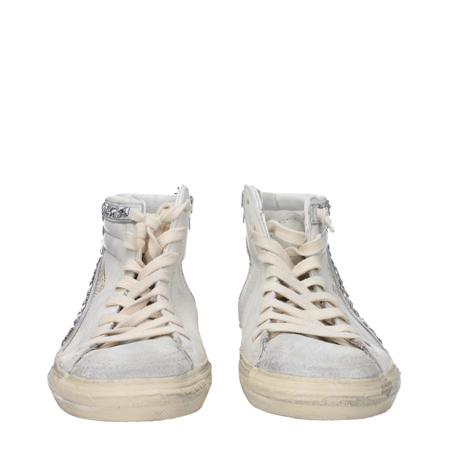 Golden Goose Weiße Leder High Tops