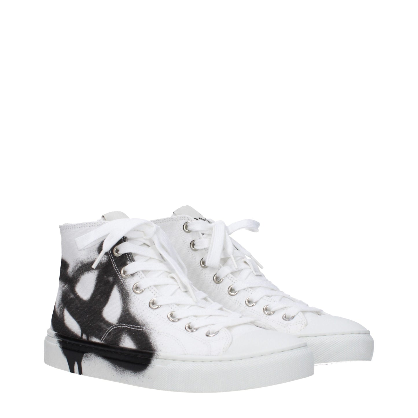 Vivienne Westwood – Hohe Sneakers aus weißem Stoff