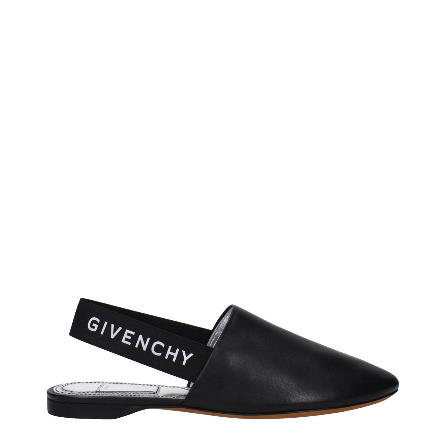 Givenchy – Schwarze Lederpantoletten