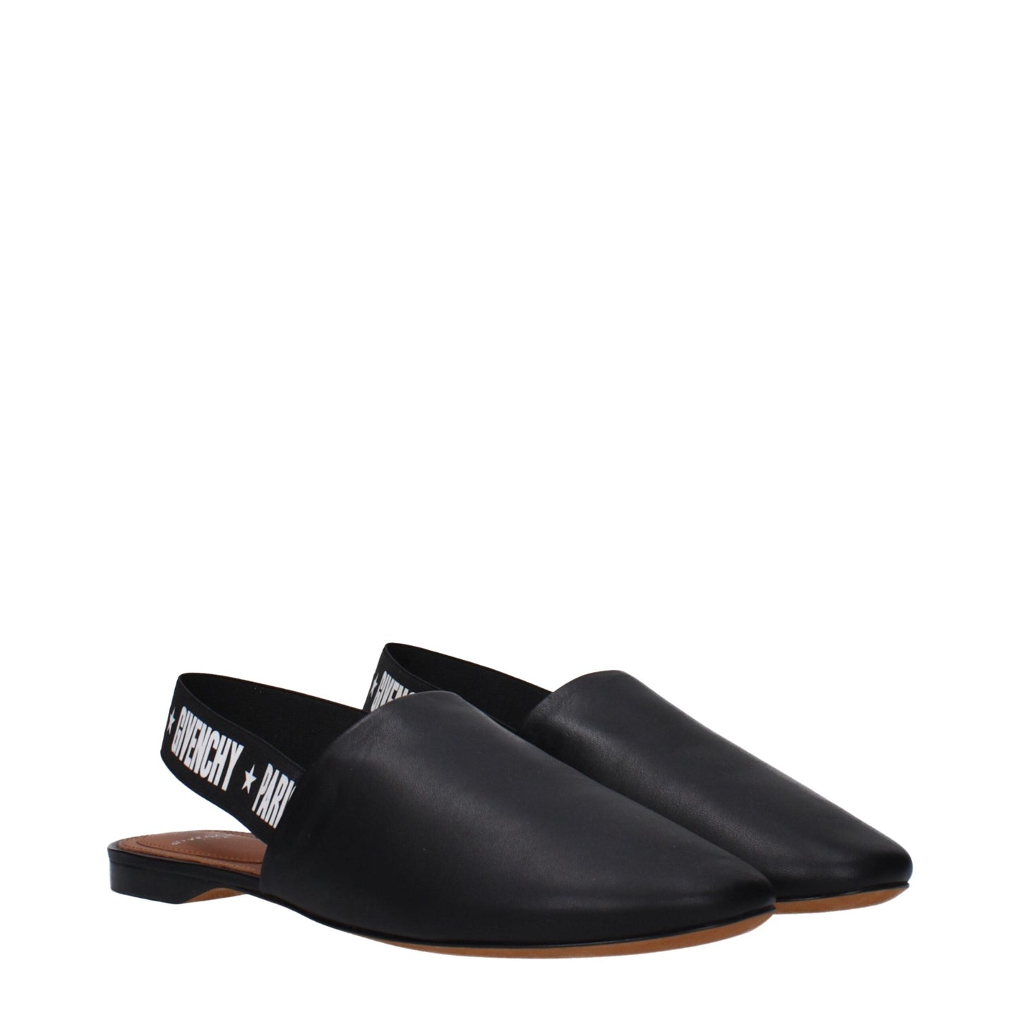 Givenchy – Schwarze Lederpantoletten