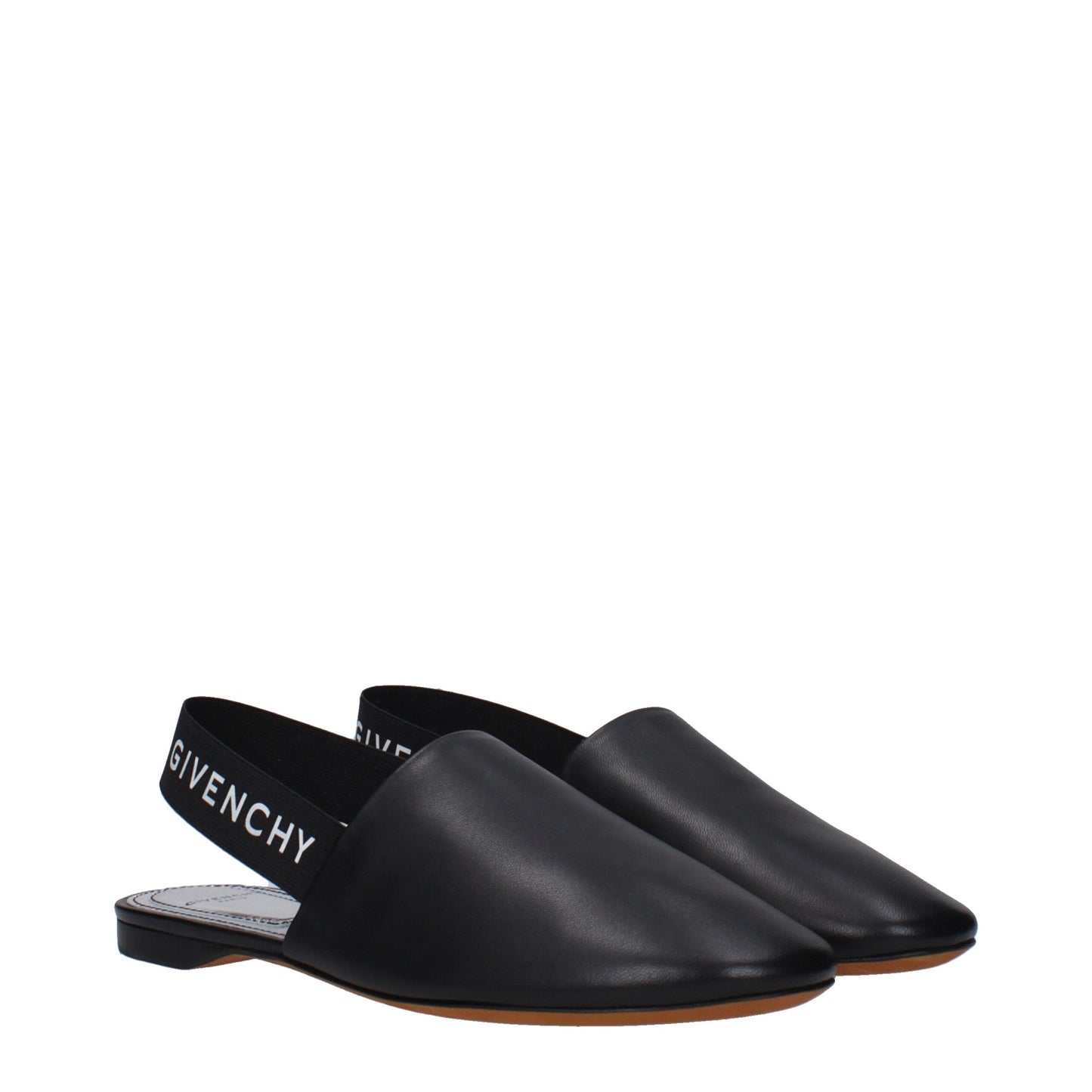 Givenchy – Schwarze Lederpantoletten
