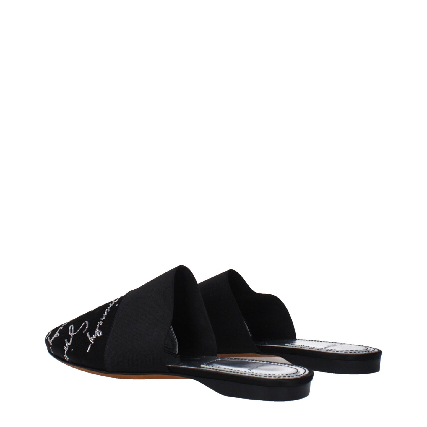 Givenchy – Schwarze Satin-Slipper-Sandalen