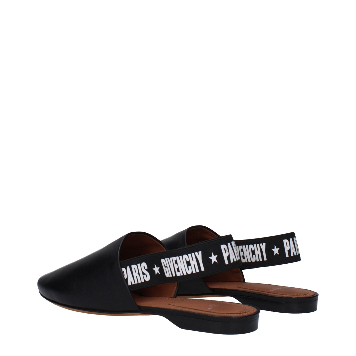 Givenchy – Schwarze Lederpantoletten