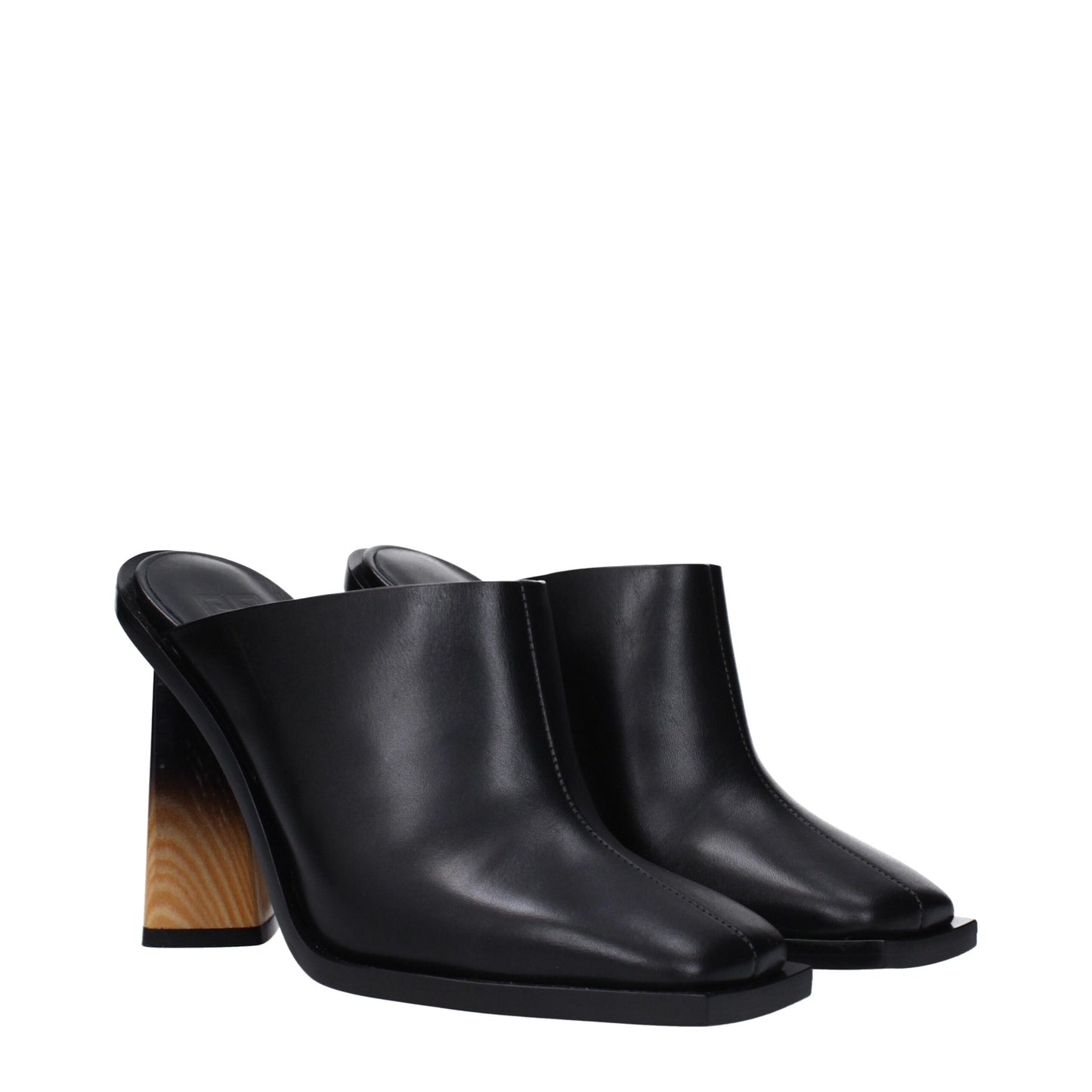 Givenchy – Schwarze Lederpantoletten