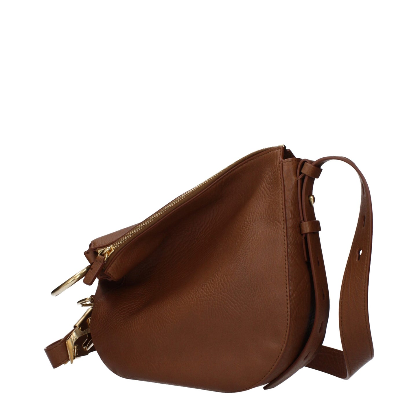 Burberry – Umhängetaschen aus braunem Leder