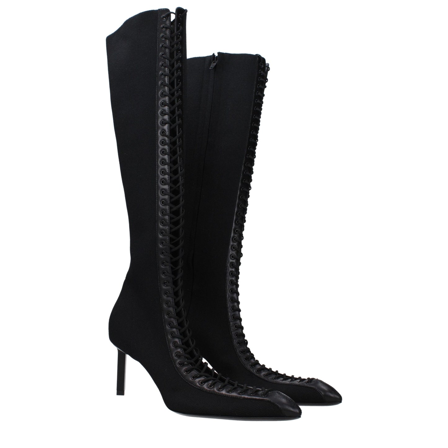 Givenchy – Schwarze Schnürstiefel aus Stoff