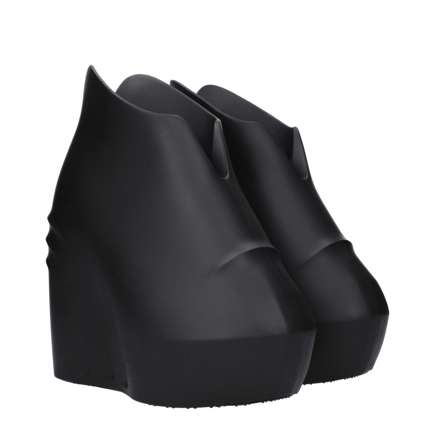 Givenchy – Schwarze Keilsandalen aus Baumwolle