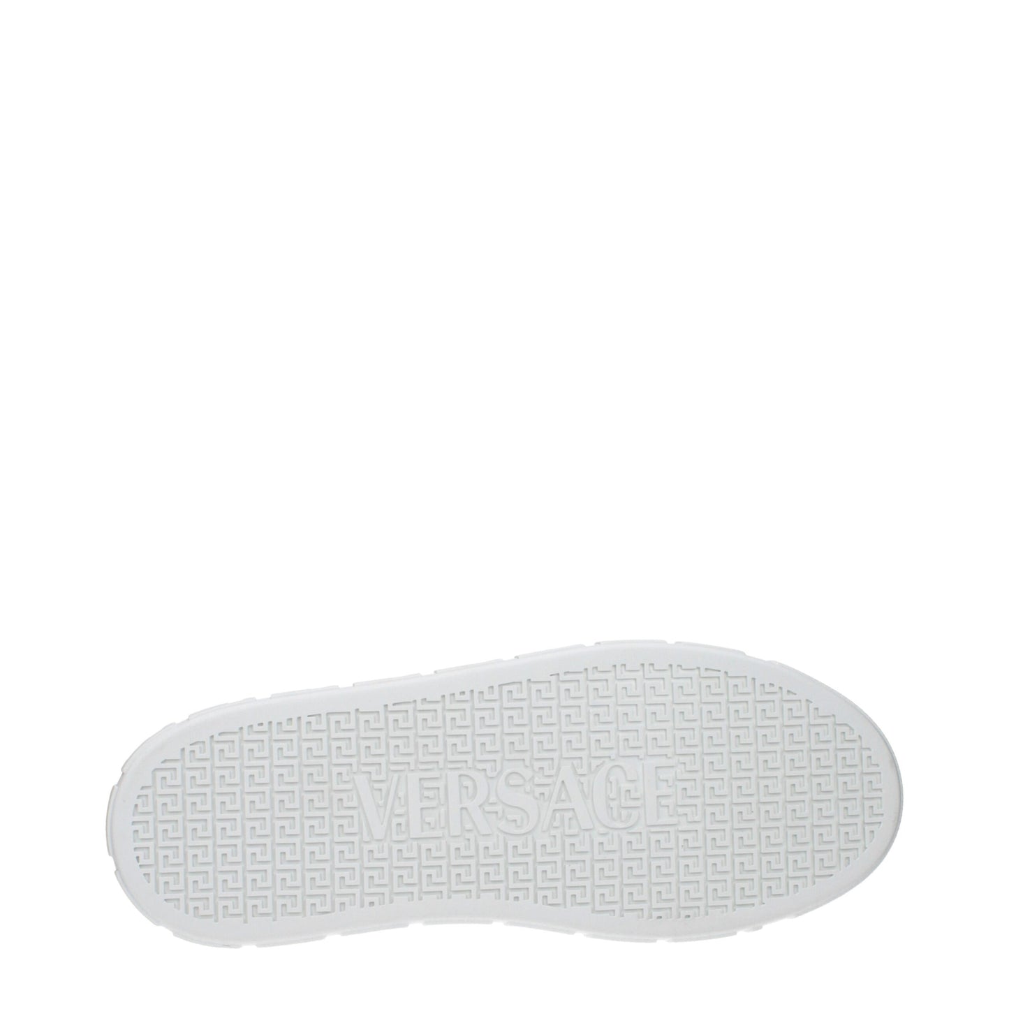Versace Weiße niedrige Lederschuhe
